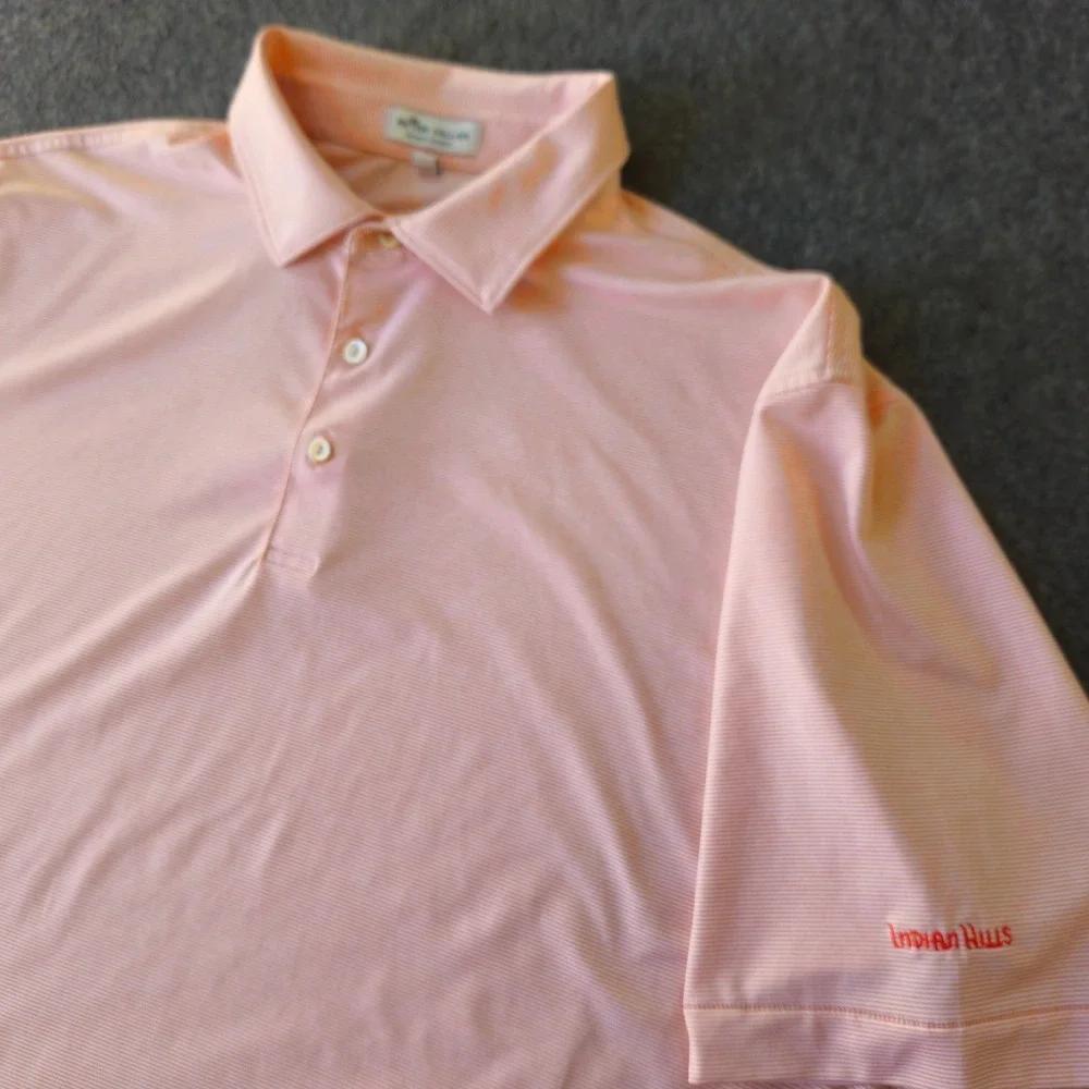 Peter Millar Summer Comfort Indian Wells Golf Club Polo Sz XL Preppy Activewear‎